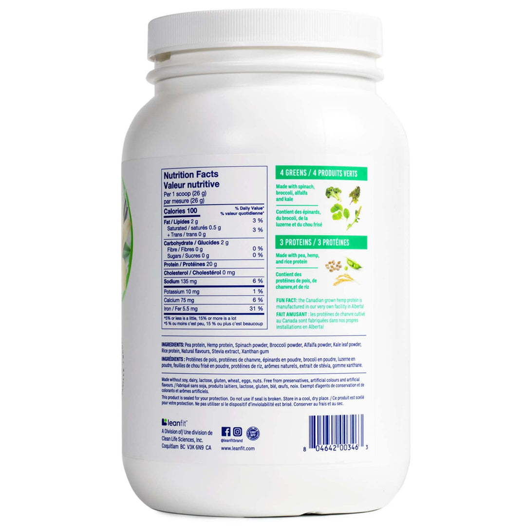 LeanFit – Plant-Based Protein & Greens – Natural Vanilla – 1.2 kg