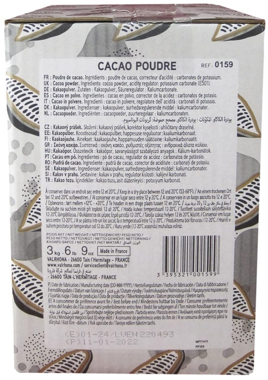 Poudre de cacao Valrhona - 3 kg