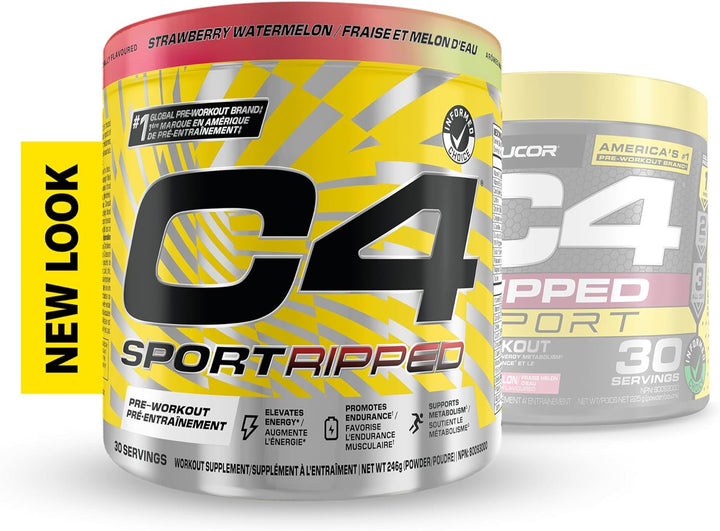 Cellucor – C4 Sport Ripped Pre Workout – Strawberry Watermelon – 30 Servings