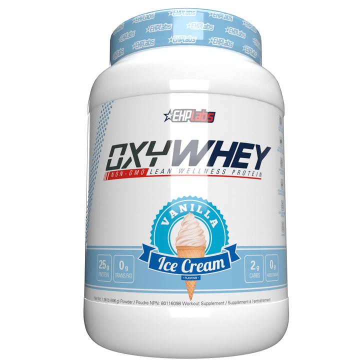 EHP Labs – OxyWhey Protein Powder – Vanilla Ice Cream – 27 Servings – Non GMO isolate