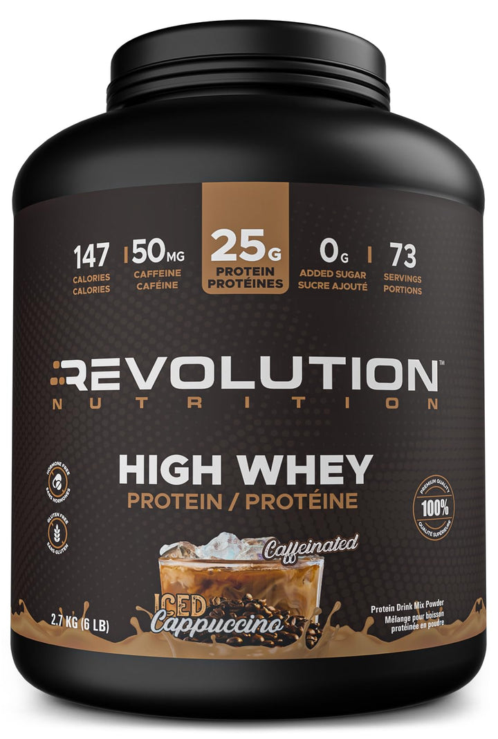Revolution - High Whey Isolate Protein Powder - Caffeinated Iced Cappuccino - 6LB