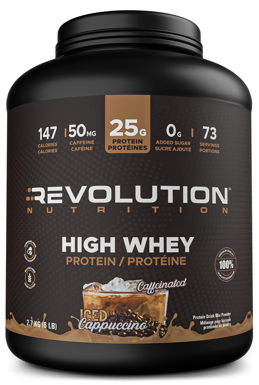 Revolution - High Whey Isolate Protein Powder - Caffeinated Iced Cappuccino - 6LB