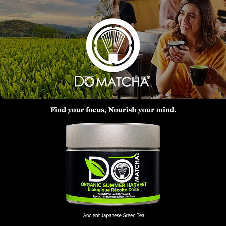 DoMatcha – Matcha Powder – Organic Summer Harvest – 80g Tin