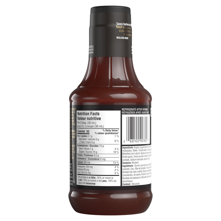 Bull's-Eye Applewood Smokehouse Barbecue Sauce, 425 mL – Perfect for Marinating and Grilling - Canadian Distribution - Ships Free Within Canada on Orders Above CAD $199