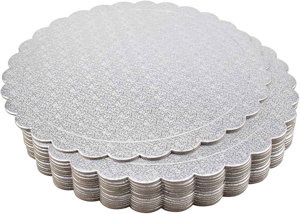 Board Cake Silver Round 10 in. 1 Ply - 1 x 250 count - Calibre Marketi - Packaging and Accessories - Restaurant Supplies and Equipment - Canadian Distribution