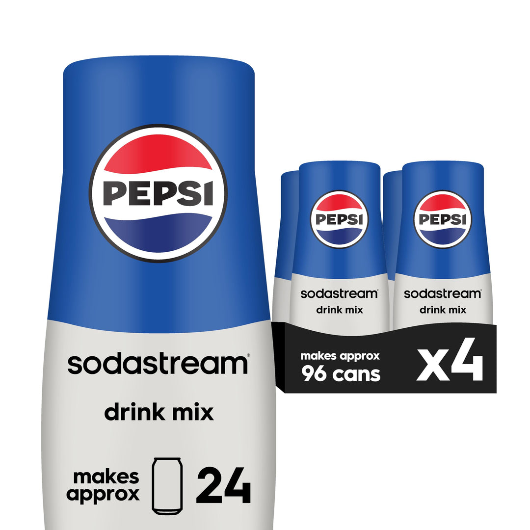 SodaStream Pepsi Beverage Mix (440ml, 4-Pack) - Canadian Distribution - Ships Free Within Canada on Orders Above CAD $199