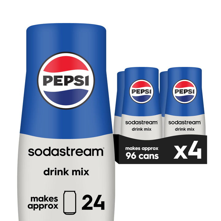 SodaStream Pepsi Beverage Mix (440ml, 4-Pack) - Canadian Distribution - Ships Free Within Canada on Orders Above CAD $199
