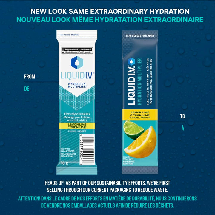 Liquid I.V. – Hydration Multiplier – Lemon Lime – 18 Sticks