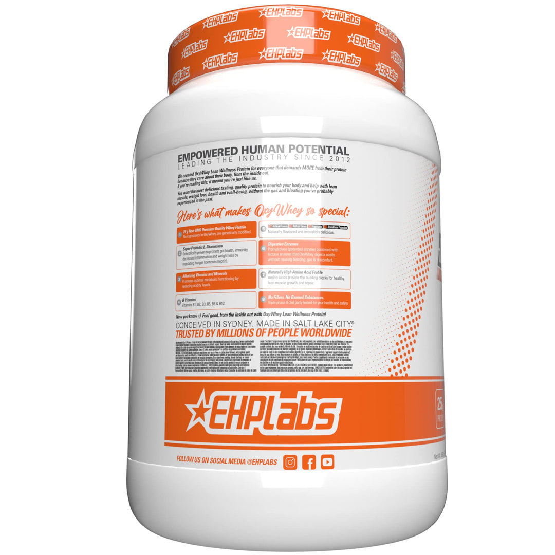 EHP Labs – OxyWhey Protein Powder – Peanut Butter Puffs – 27 Servings – 25g whey isolate