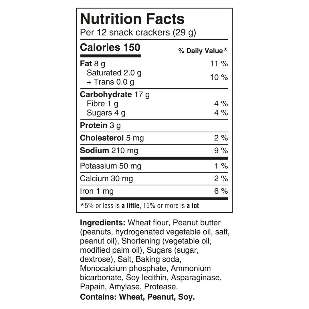 Ritz Bits Peanut Butter Sandwich Crackers, 2 x 162g - Canadian Distribution - Ships Free Within Canada on Orders Above CAD $199