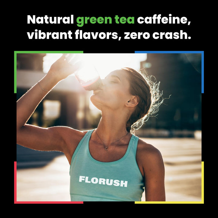 FloRush – Energy Drink Hydration Powder – Variety Pack – 48 Sachets