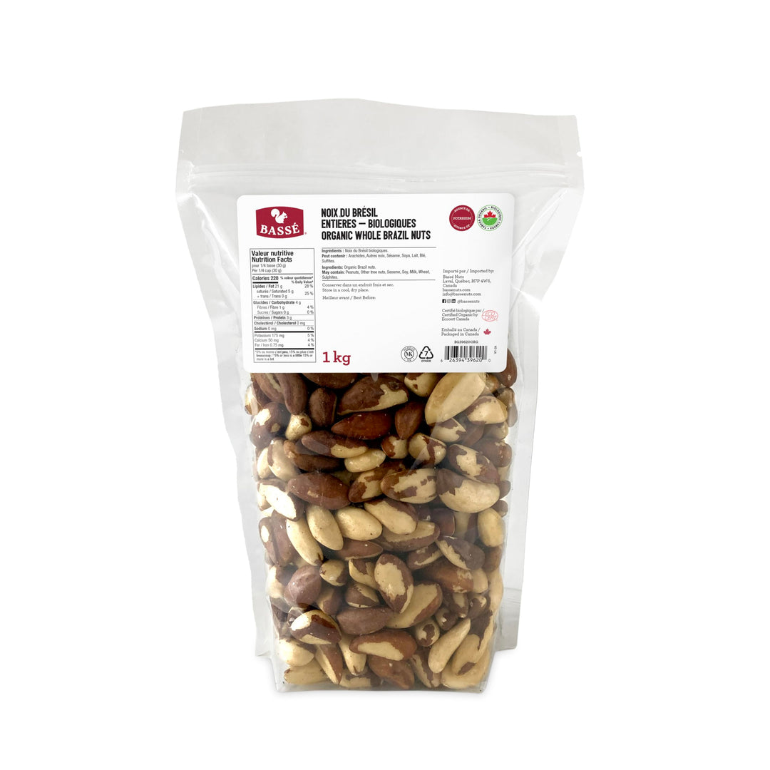 Basse – Organic Whole Brazil Nuts – 1 kg