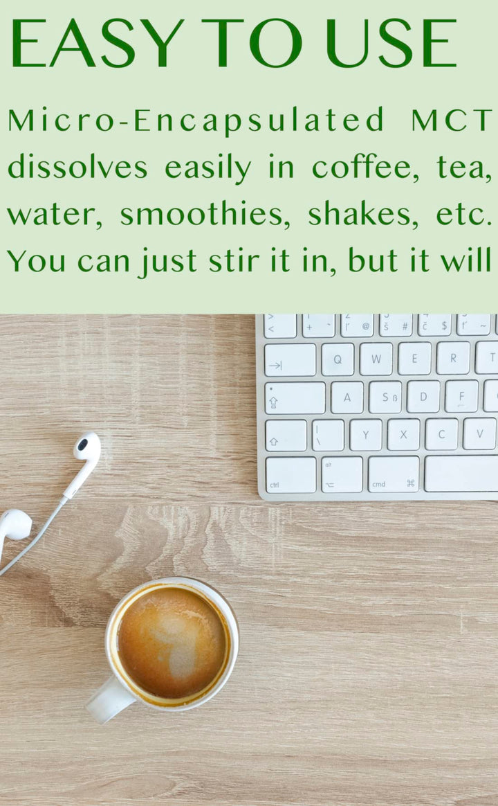 SUNYEAH – MCT Oil Powder – Unflavoured – 68 Servings – Pure C8 C10