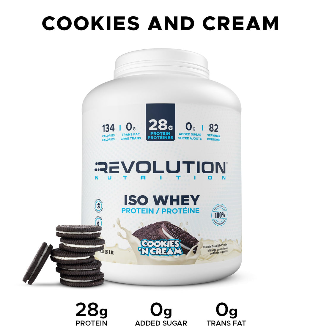 Revolution Nutrition – Iso Whey Isolate – Cookies & Cream – 6 lb