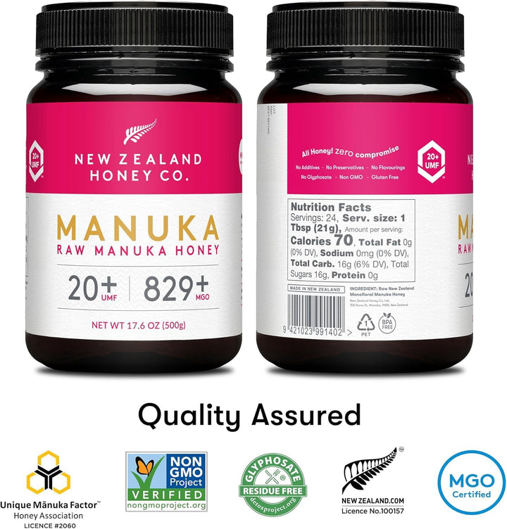 New Zealand Honey Co. – Manuka Honey – UMF 20+ / MGO 829+ – 500 g