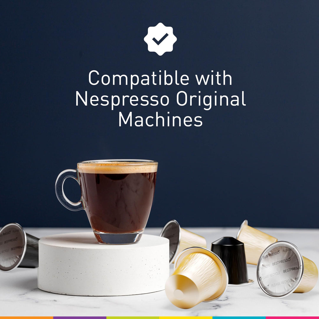 Bestpresso – Coffee Pods for Nespresso – Caramel/Vanilla/Chocolate Variety – 120 Pods