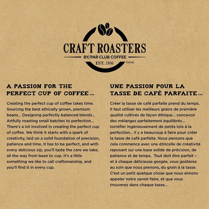 Club Coffee – Craft Roasters Coffeehouse – Medium Roast Pods – 72 Compostable K Cups