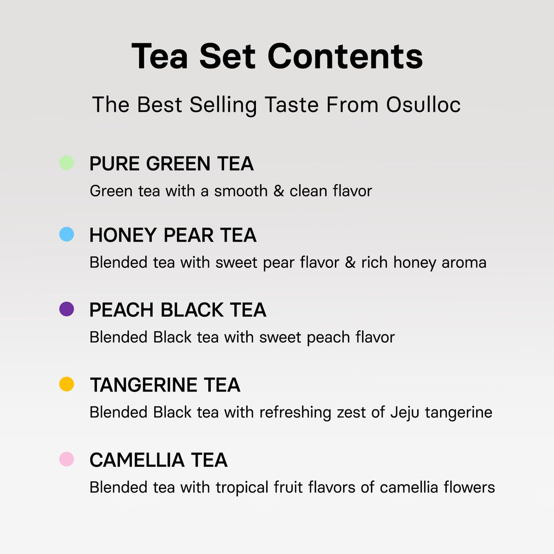 OSULLOC – Premium Tea Collection – Assorted – 40 Count – Ten flavours
