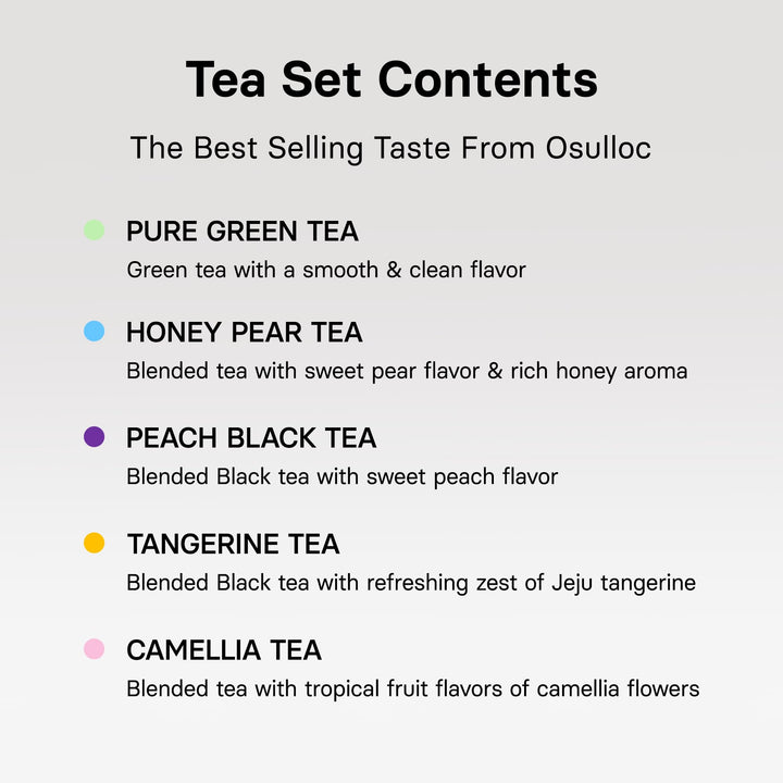 OSULLOC – Premium Tea Collection – Assorted – 40 Count – Ten flavours