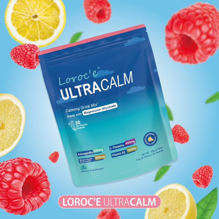 UltraCalm – Super Drink Packets – Raspberry Lemon – 30 Servings