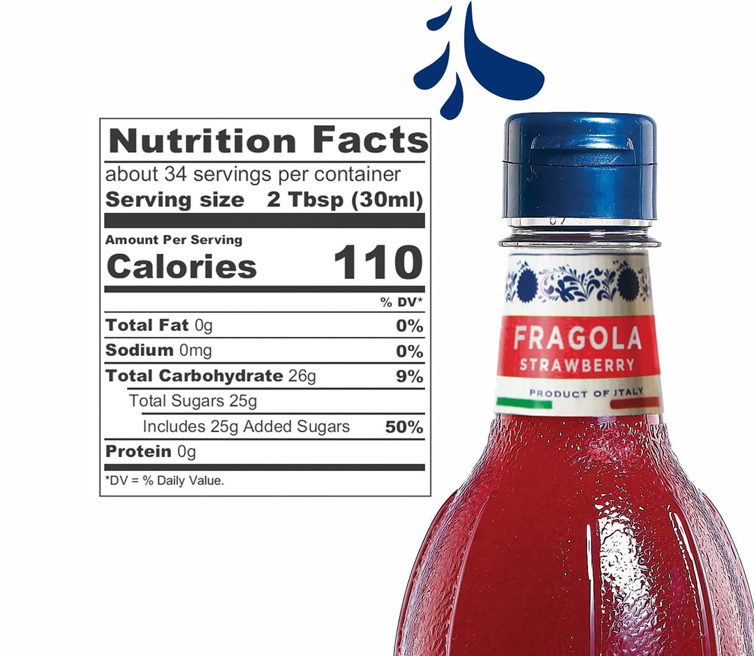 Fabbri – Flavoring Syrup – Strawberry – 1L