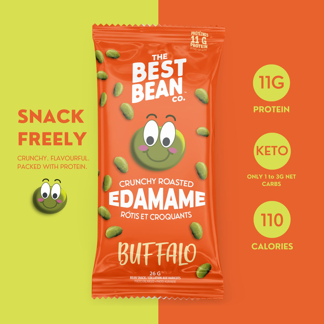 Best Bean Co. – Roasted Edamame Snack – Variety Pack – 24 Bags