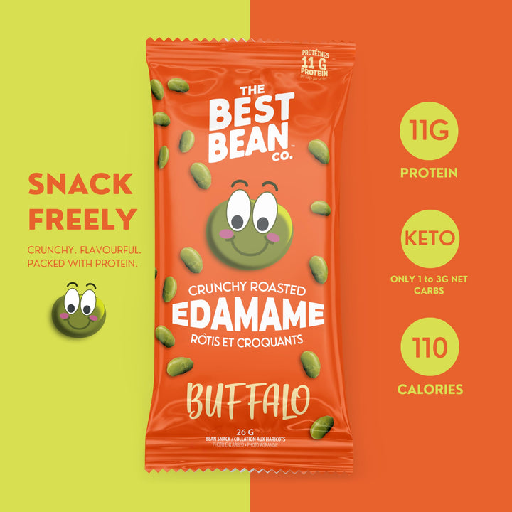 Best Bean Co. – Roasted Edamame Snack – Variety Pack – 24 Bags