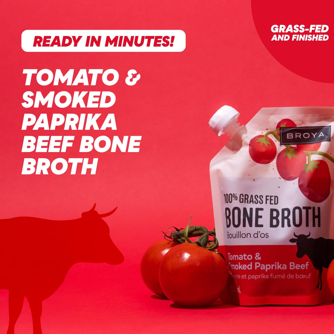 Broya – Bone Broth Variety Pack – Beef and Chicken – 4 Pack