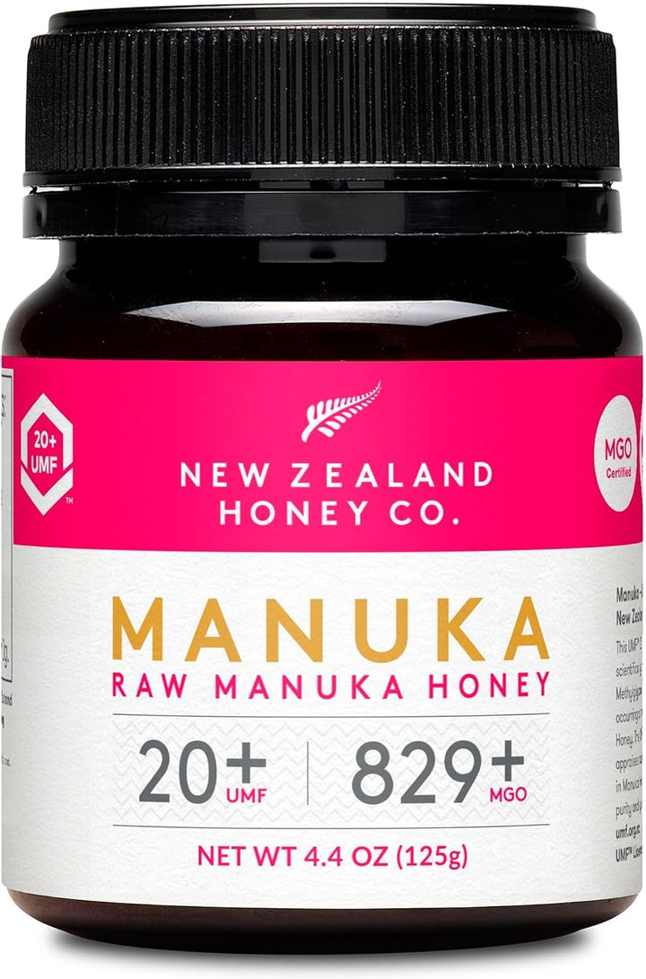 New Zealand Honey Co. – Raw Manuka Honey – UMF 20+ / MGO 829+ – 4.4oz – UMF Certified
