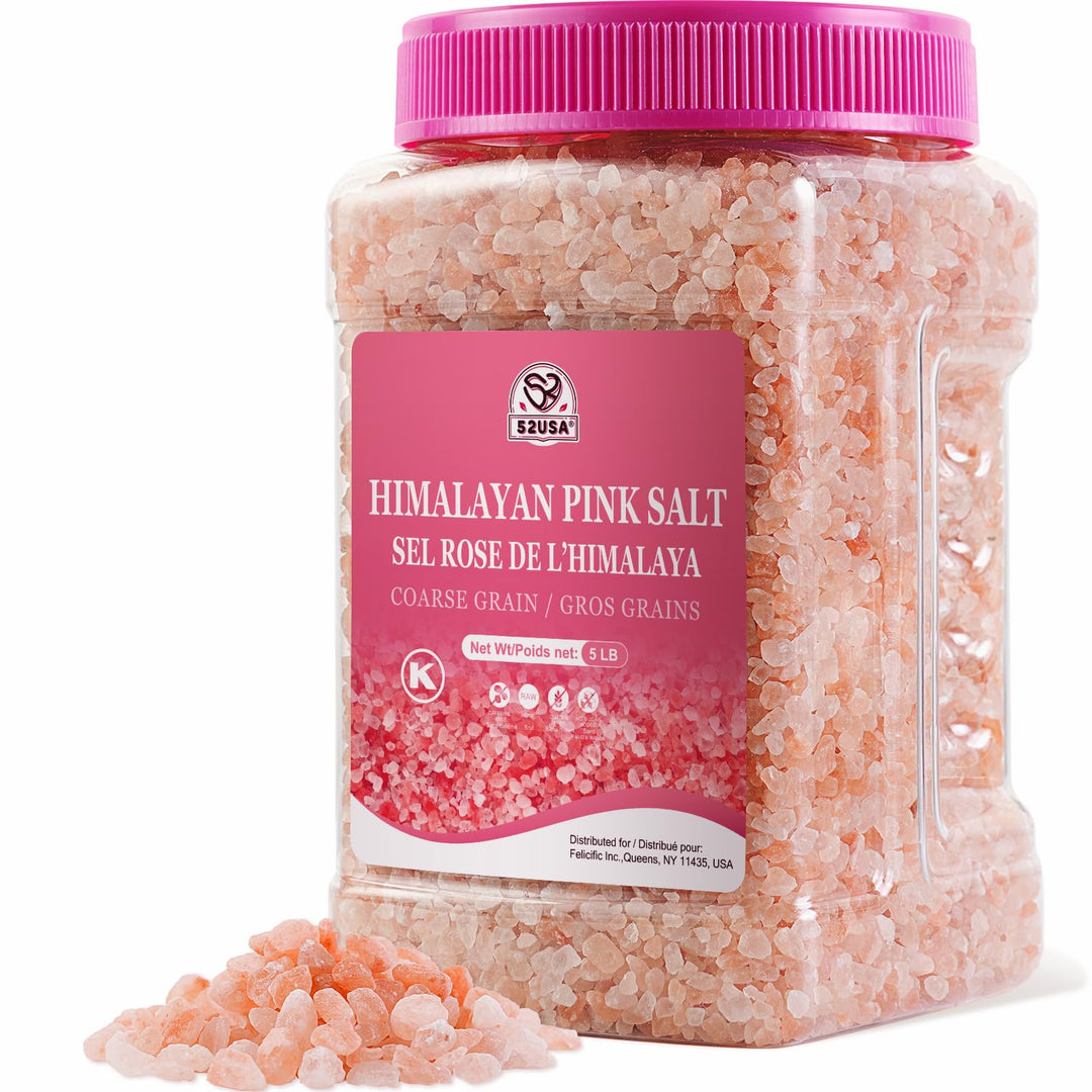 52USA – Himalayan Pink Salt – Coarse Grind – 5 lb