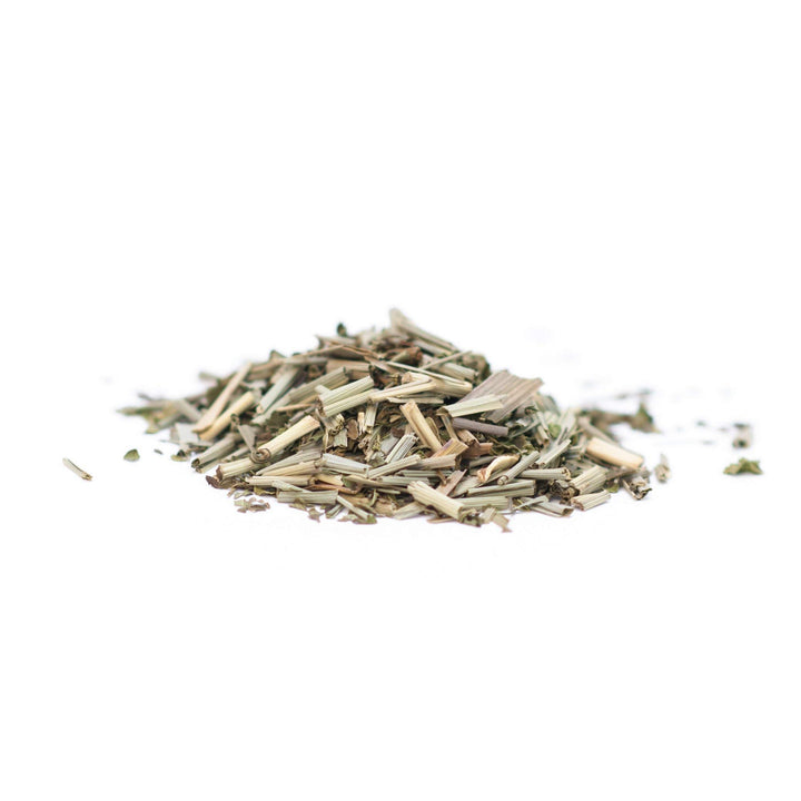 JusTea Peppermint Garden Loose Leaf Herbal Tea | Tin with Hand-Carved Spoon | 40+ Cups (45g) | Caffeine-Free | Award-Winning | Fair Trade - Canadian Distribution - Ships Free Within Canada on Orders Above CAD $199