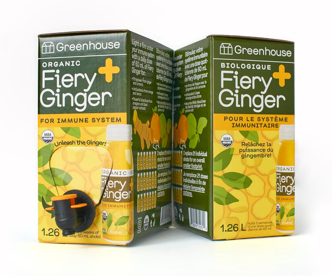 Greenhouse Juice – Fiery Ginger Wellness Shot – 1.26 L, 2 Pack