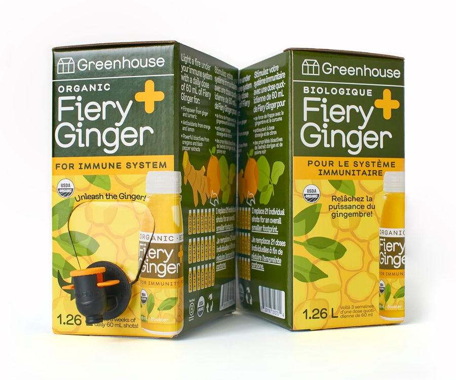 Greenhouse Juice – Fiery Ginger Wellness Shot – 1.26 L, 2 Pack