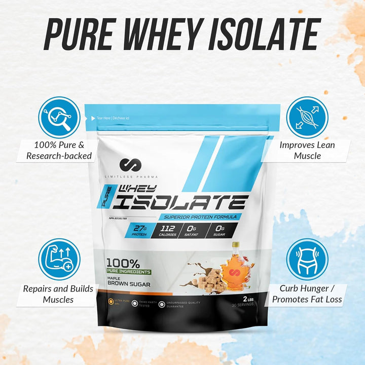 Limitless Pharma – Pure Whey Isolate – Chocolate Peanut Butter Cup – 5 lb