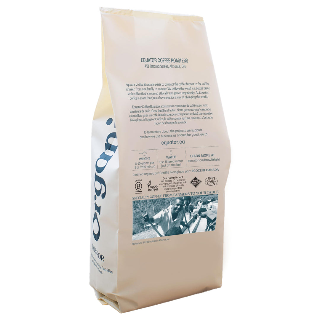 Equator Coffee Roasters – North Star Espresso Blend – Cocoa and Dark Cherry – 12oz – Organic