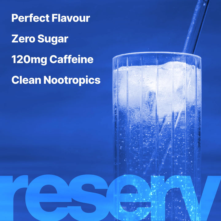 Reserv – Energy Drink Powder – Yerba Mate – Blueberry Lemonade – 24 Sticks