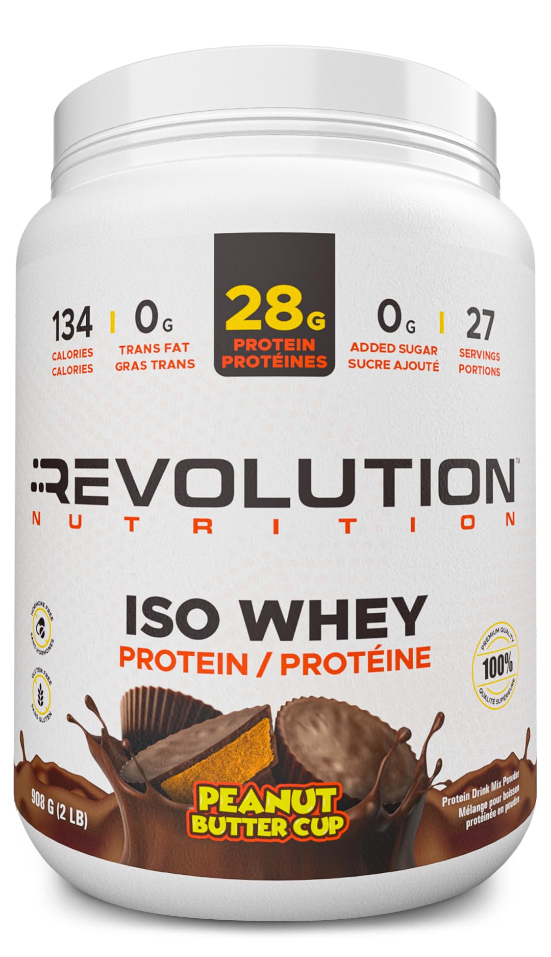 Revolution Nutrition – Iso Whey – Chocolate Peanut Butter Cup – 908g