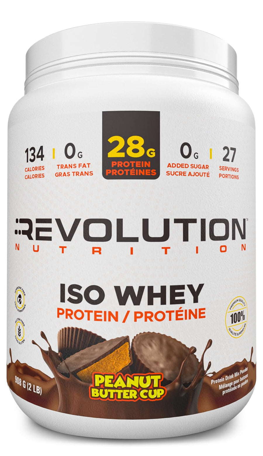 Revolution Nutrition – Iso Whey – Chocolate Peanut Butter Cup – 908g