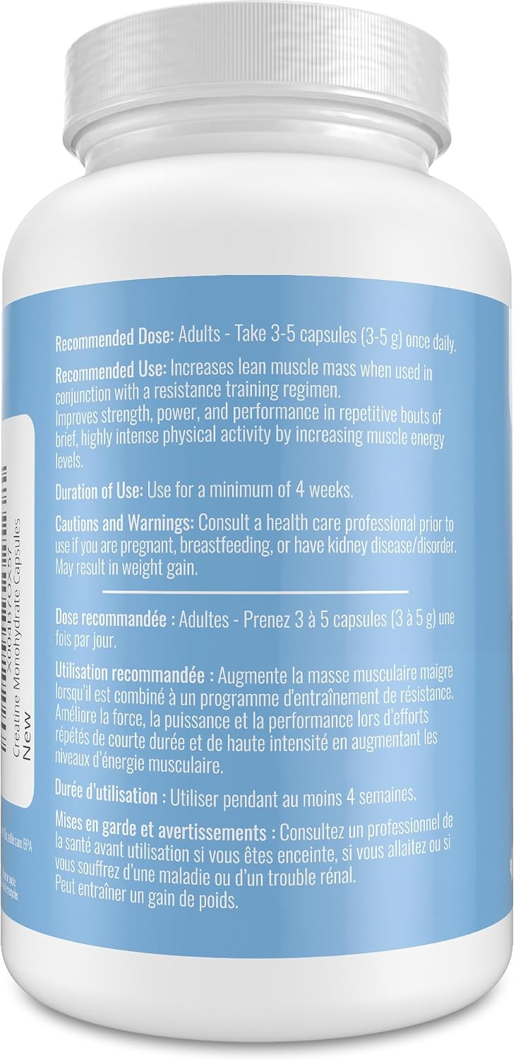 Nutritionn – Creatine Monohydrate Capsules – 1000 mg x 150 Pills