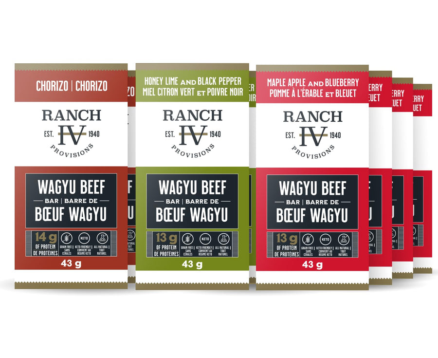 Thrive Provisions – Wagyu Beef Bars – Variety Pack – 12 × 43 g