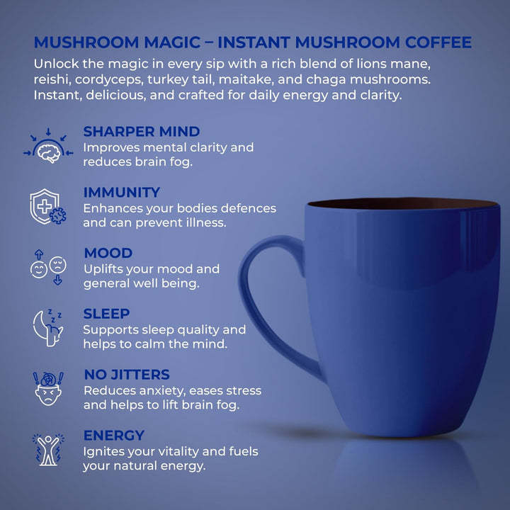 The Youth Effect – Mushroom Coffee – 6 Superfood Mushrooms – 100 g