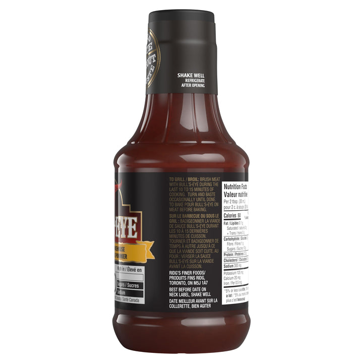 Bull's-Eye Applewood Smokehouse Barbecue Sauce, 425 mL – Perfect for Marinating and Grilling - Canadian Distribution - Ships Free Within Canada on Orders Above CAD $199