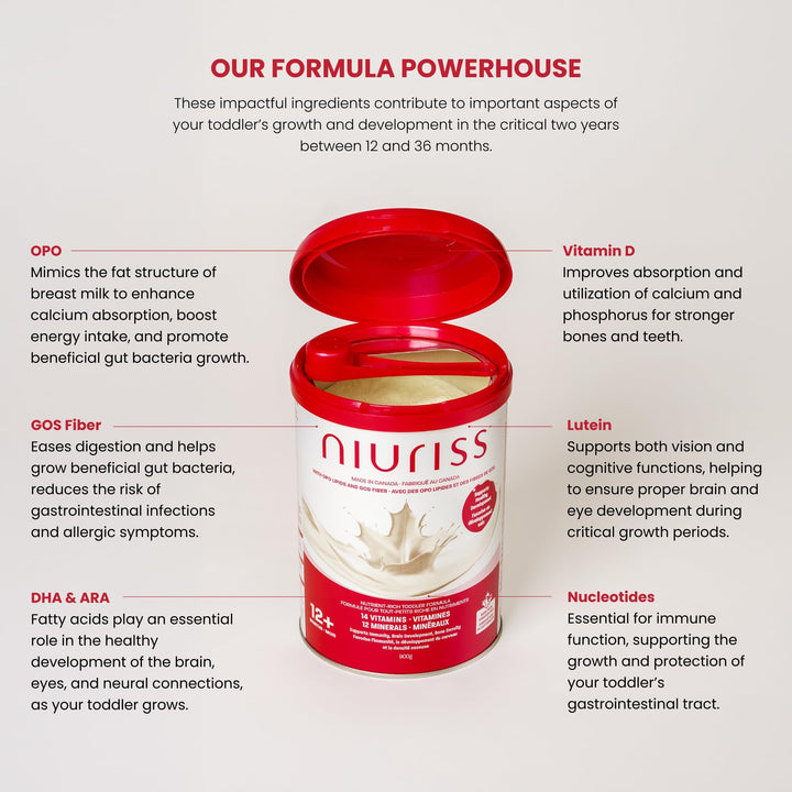 NIURISS – Toddler Formula – 27 Micronutrients – 900g – Kosher/Halal