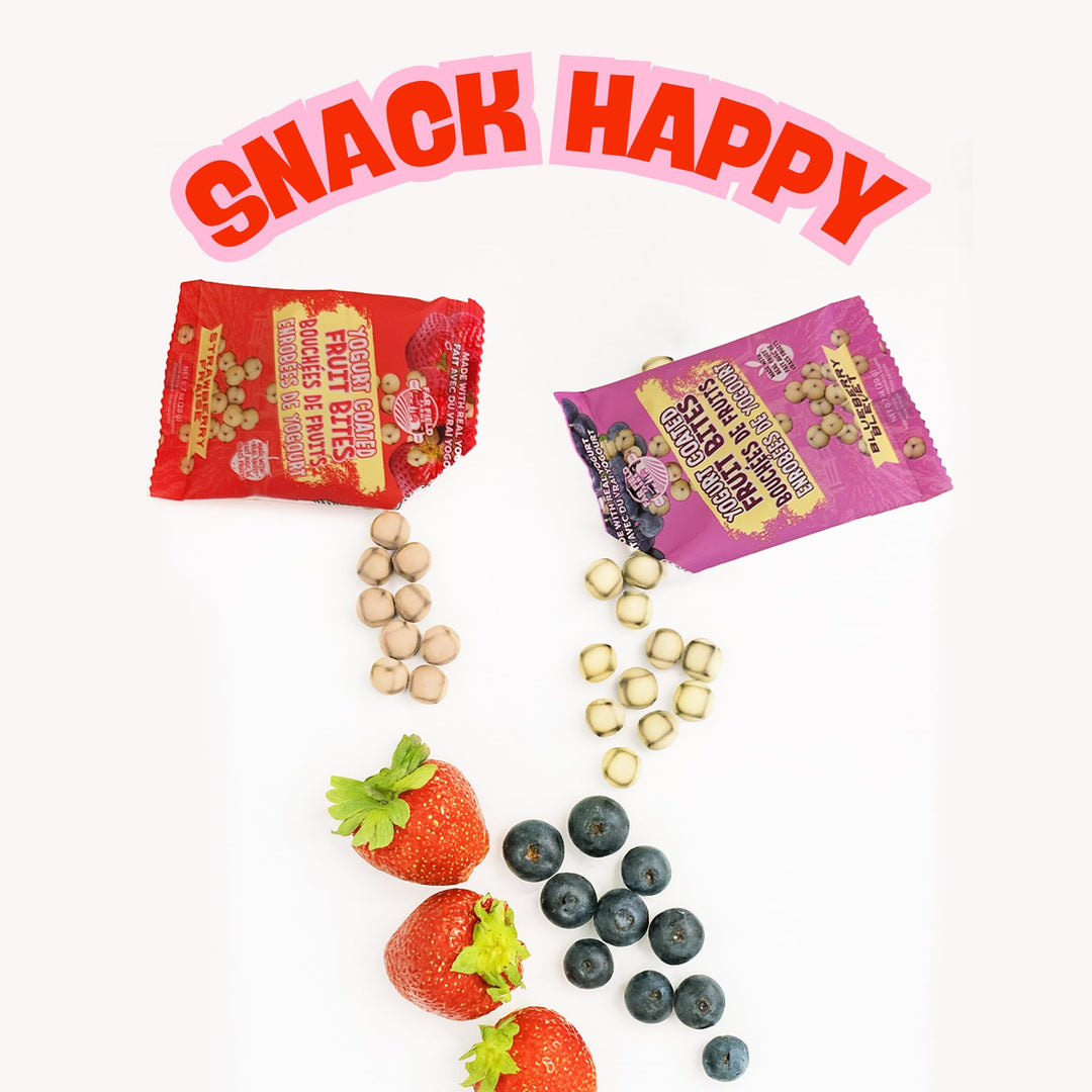 Far Field – Probiotic Yogurt Fruit Bites – Blueberry & Strawberry – 30 Pack / 600g – Real Fruit & Real Yogurt