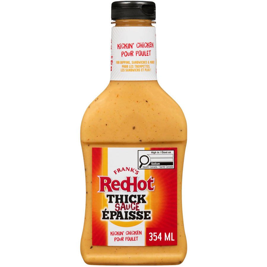 Frank's RedHot Kickin' Chicken Thick Sauce – 2 x 354mL - Canadian Distribution - Ships Free Within Canada on Orders Above CAD $199