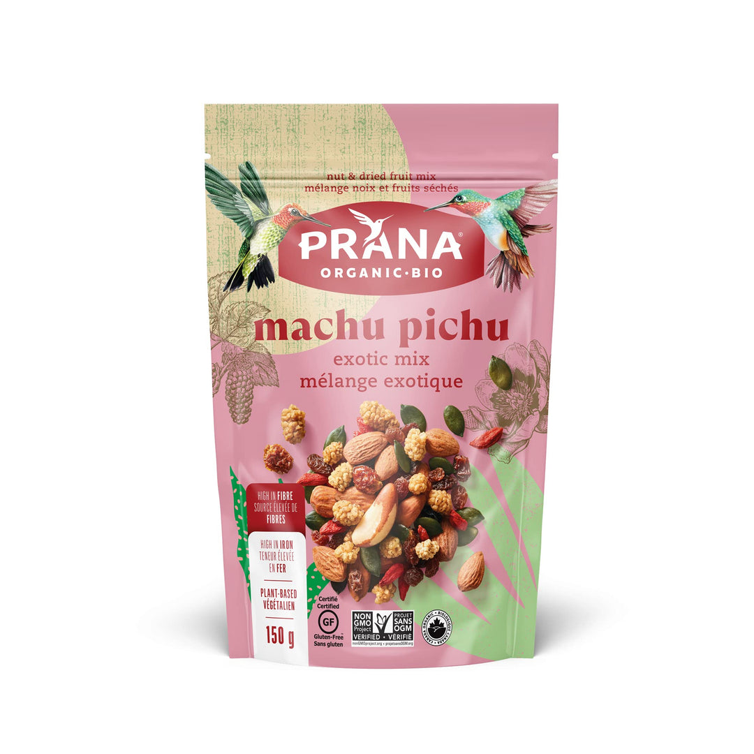 Prana Machu Pichu - Organic Fruit & Nut Trail Mix | 2 x 150g - Canadian Distribution - Ships Free Within Canada on Orders Above CAD $199
