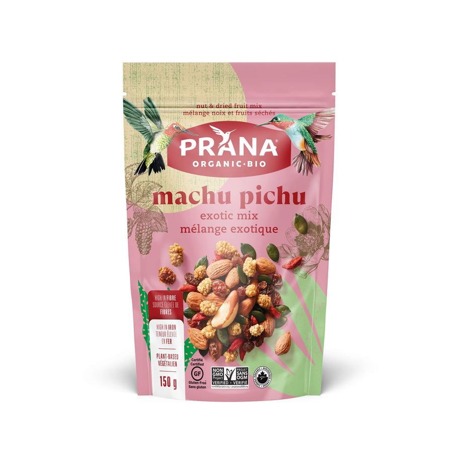 Prana Machu Pichu - Organic Fruit & Nut Trail Mix | 2 x 150g - Canadian Distribution - Ships Free Within Canada on Orders Above CAD $199
