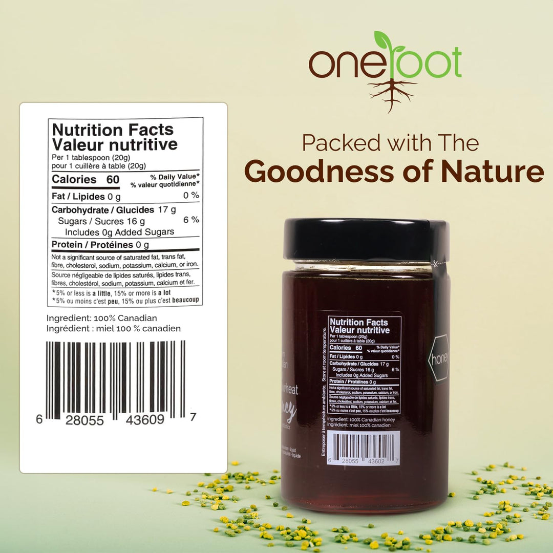 ONEROOT – Buckwheat Honey – Raw & Unpasteurized – 500g