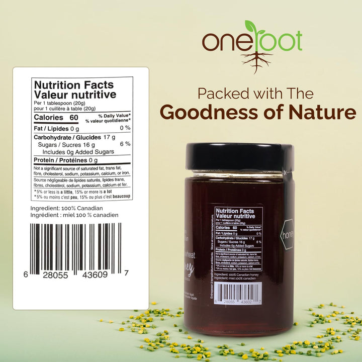 ONEROOT – Buckwheat Honey – Raw & Unpasteurized – 500g