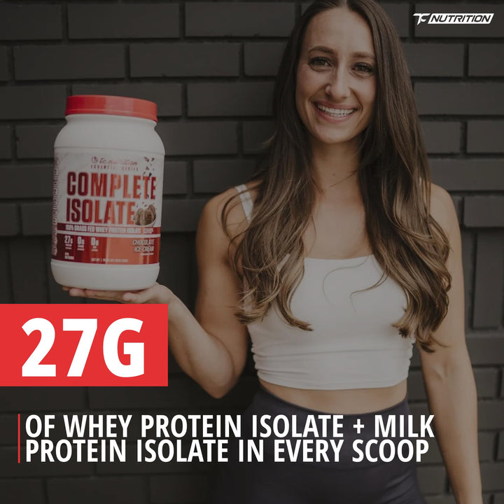 Complete Isolate – Protein Powder – Chocolate Cake Batter – 27 Servings – Zero sugar